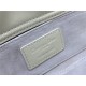 LADY D-JOY BAG SMALL Patent Cannage Calfskin White High