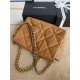 Maxi Chanel 19 Flap Bag Goatskin/Lambskin Caramel High