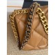 Maxi Chanel 19 Flap Bag Goatskin/Lambskin Caramel High