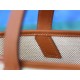 Hermes Cabas H En Biais Tote 27 Canvas With Leather WAX High