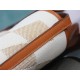 Hermes Cabas H En Biais Tote 27 Canvas With Leather WAX High