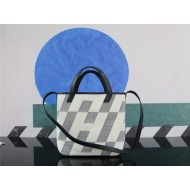 Hermes Cabas H En Biais Tote 27 Canvas With Leather WAX High