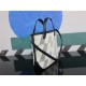 Hermes Cabas H En Biais Tote 27 Canvas With Leather WAX High