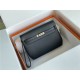 Hermes Kelly Depeches 25 Pouch Epsom Leather Black High