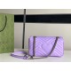 GG Marmont small matelassé shoulder bag Purple 443497High