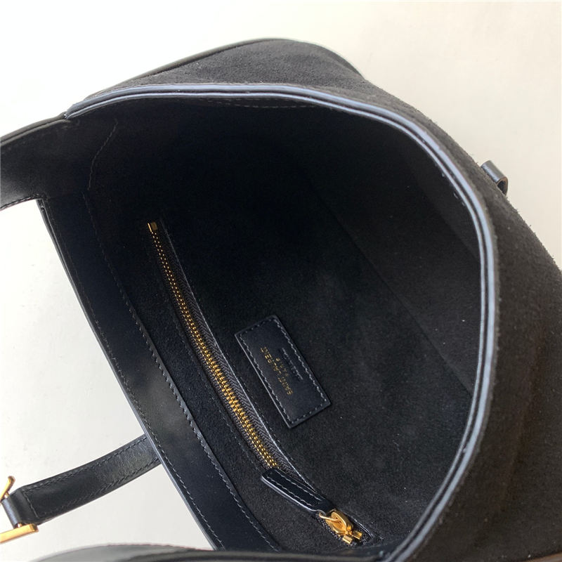 LE 5 À 7 HOBO BAG IN SUEDE Black High