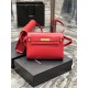 MANHATTAN SHOULDER BAG IN BOX SAINT LAURENT LEATHER Red High