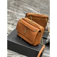 NIKI CAMERA BAG IN SMOOTH LEATHER Caramel High