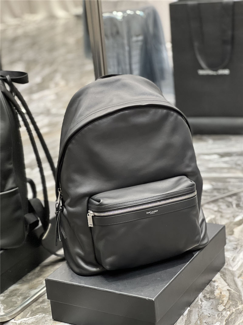 YSL CITY BACKPACK IN MATTE LEATHER High