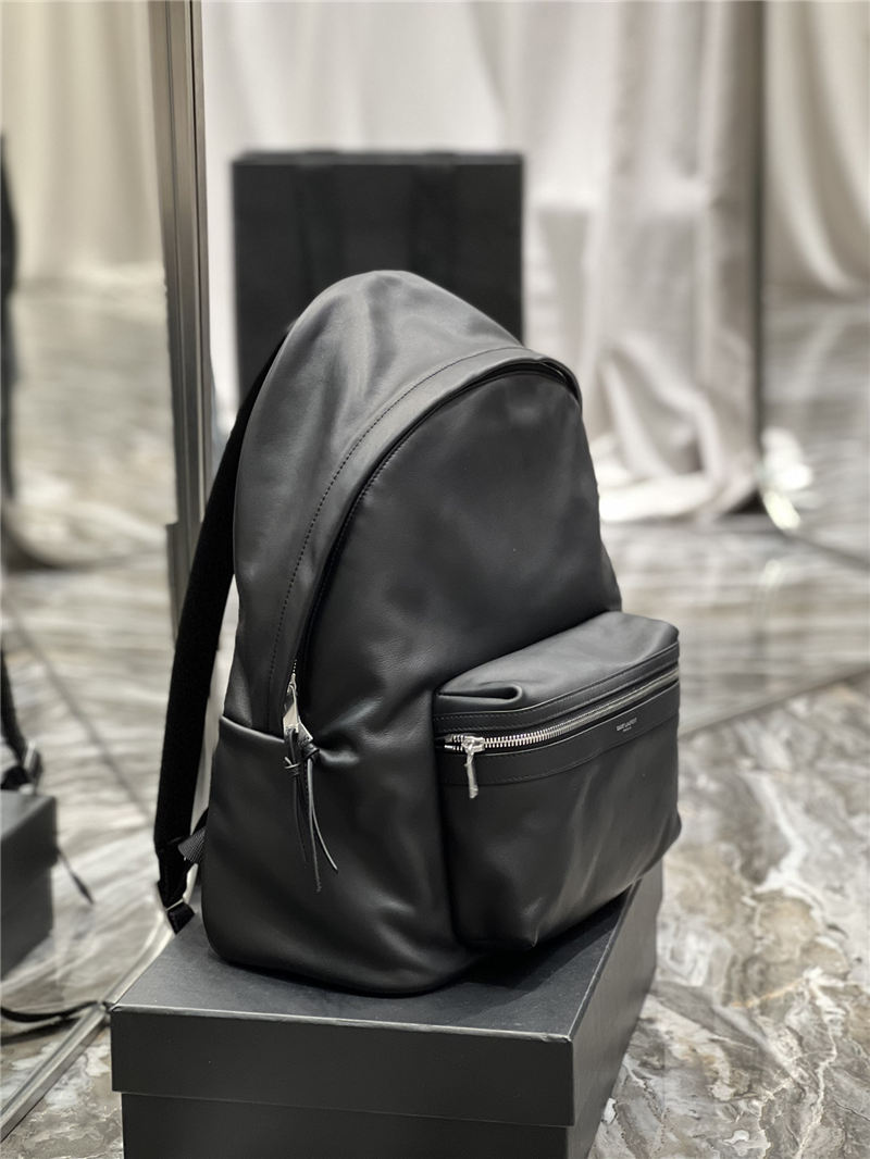 YSL CITY BACKPACK IN MATTE LEATHER High