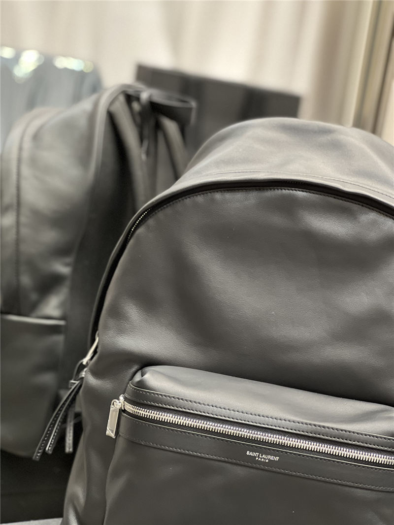 YSL CITY BACKPACK IN MATTE LEATHER High