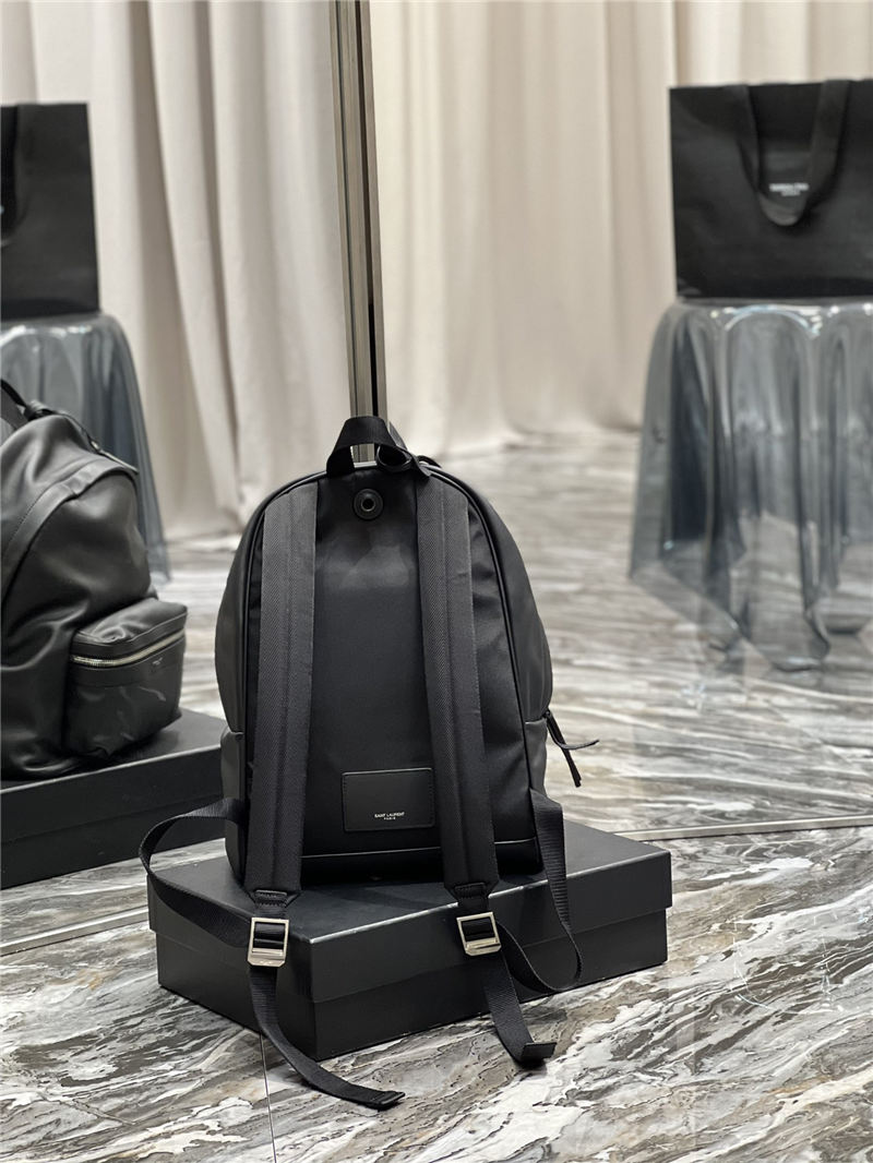 YSL CITY SMALL BACKPACK IN MATTE LEATHER High