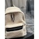 YSL CITY SMALL BACKPACK IN SHEARLING High