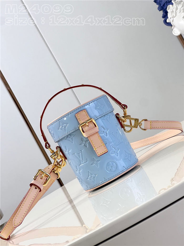 Louis Vuitton Astor Bag Monogram Vernis embossed cowhide leather M24099 Blue High