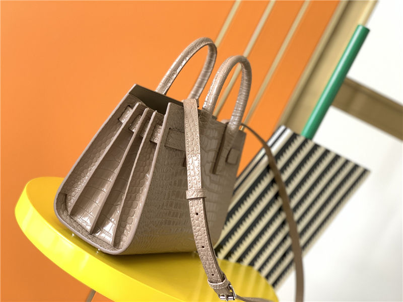 CLASSIC SAC DE JOUR NANO IN Crocodile Beige High