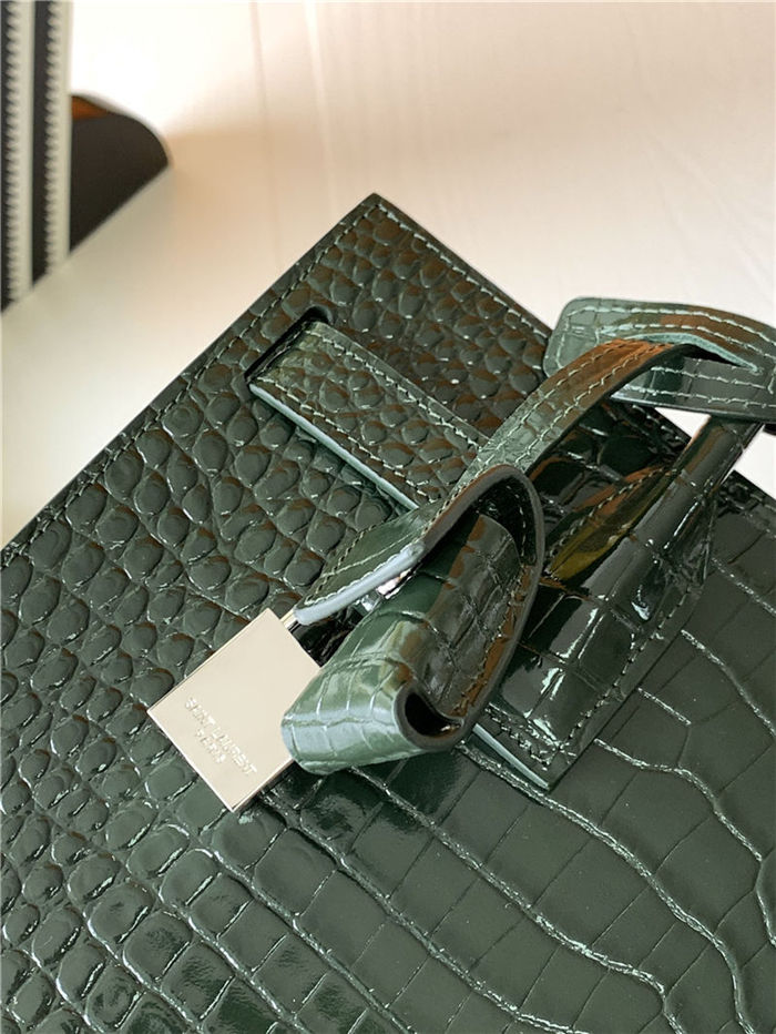 CLASSIC SAC DE JOUR BABY IN Crocodile Green High