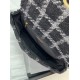 Large Chanel 19 Flap Bag Tweed Gold-Tone Black-Grey High