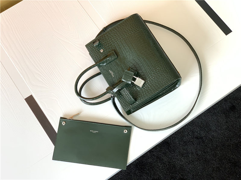 CLASSIC SAC DE JOUR BABY IN Crocodile Green High