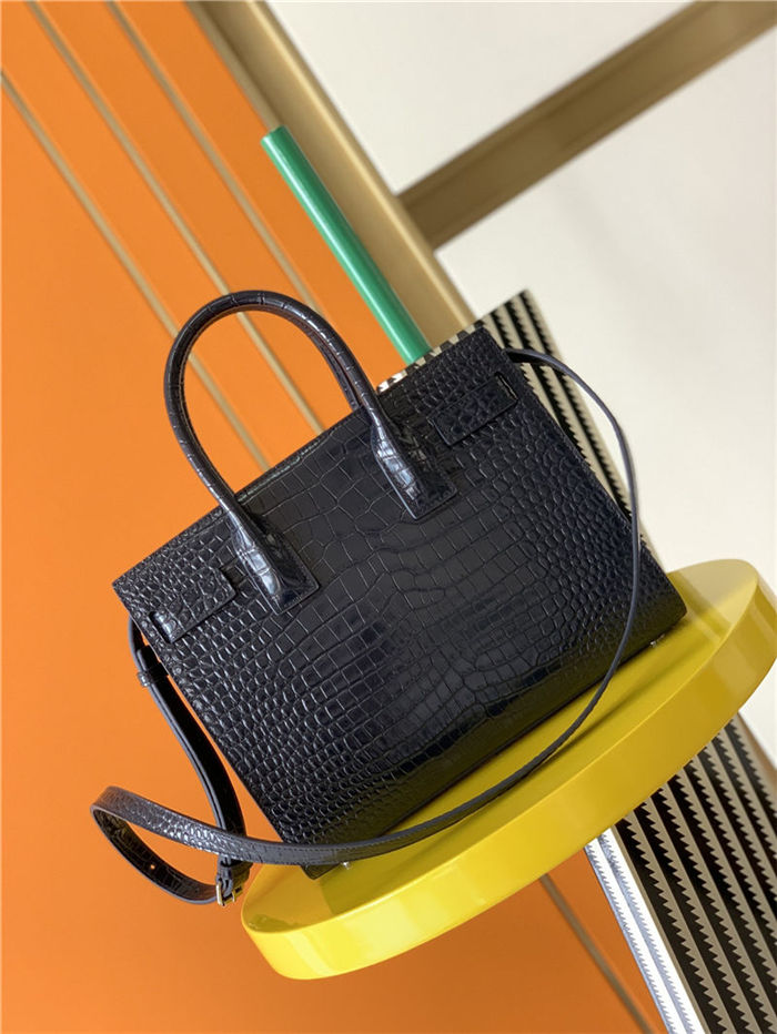 CLASSIC SAC DE JOUR BABY IN Crocodile Navy High