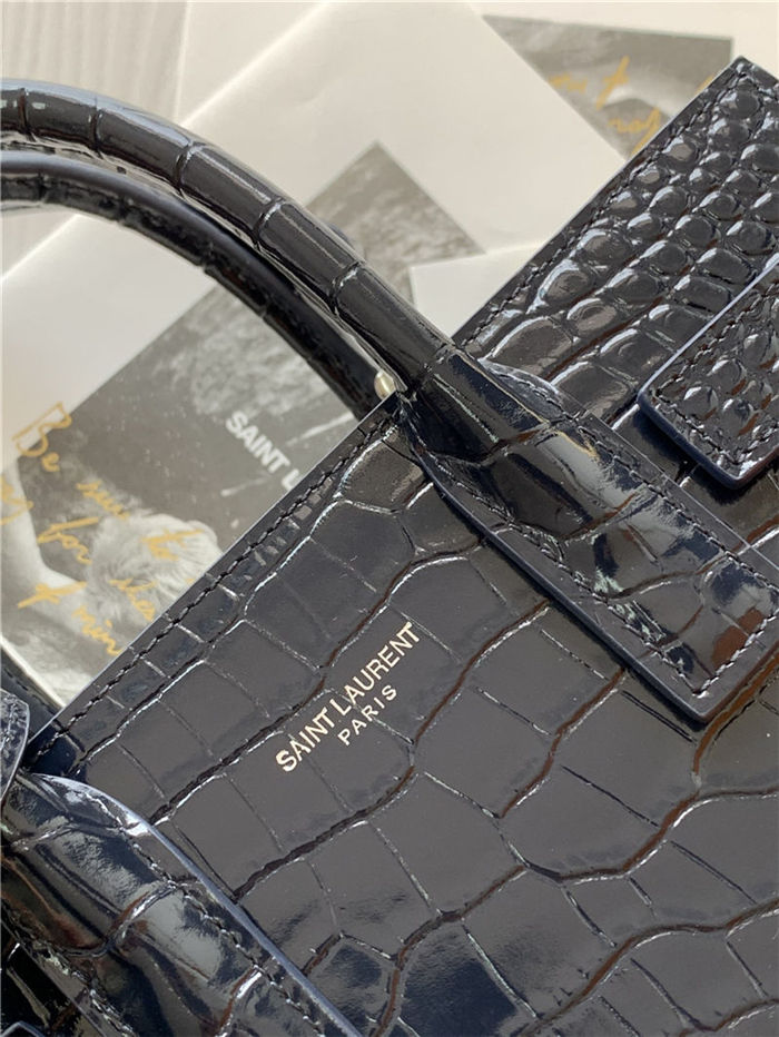 CLASSIC SAC DE JOUR NANO IN Crocodile Navy High