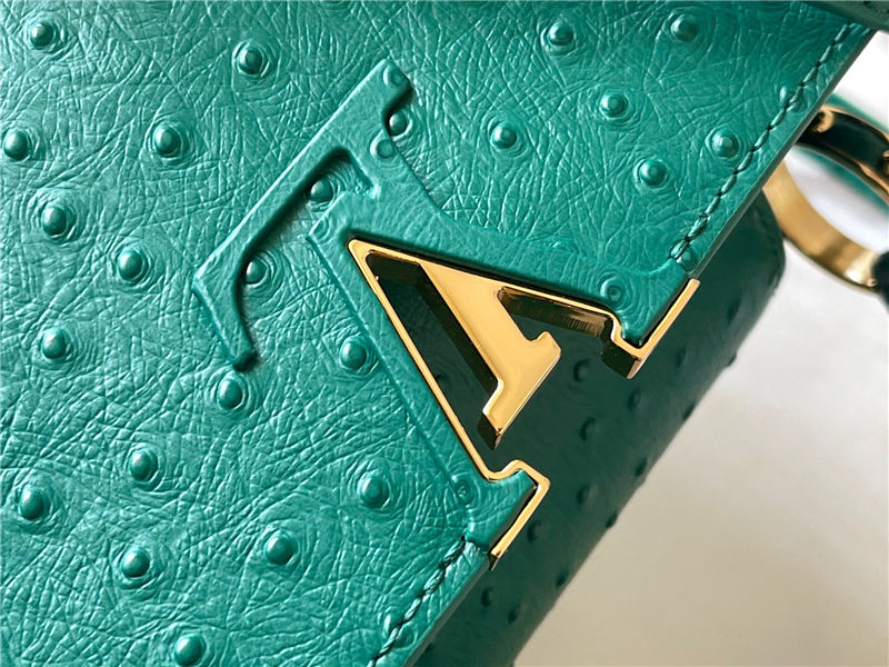 Louis Vuitton Capucines BB Ostrich leather M95393/M48865 Green High