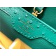 Louis Vuitton Capucines BB Ostrich leather M95393/M48865 Green High