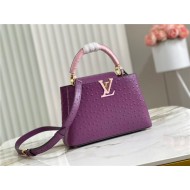 Louis Vuitton Capucines BB Ostrich leather M95393/M48865 Purple High