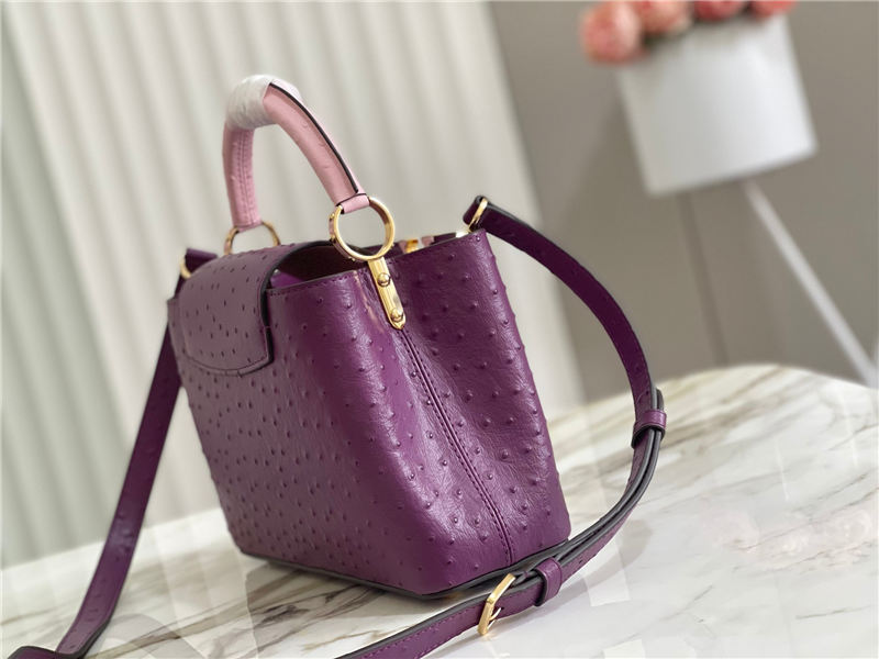 Louis Vuitton Capucines BB Ostrich leather M95393/M48865 Purple High