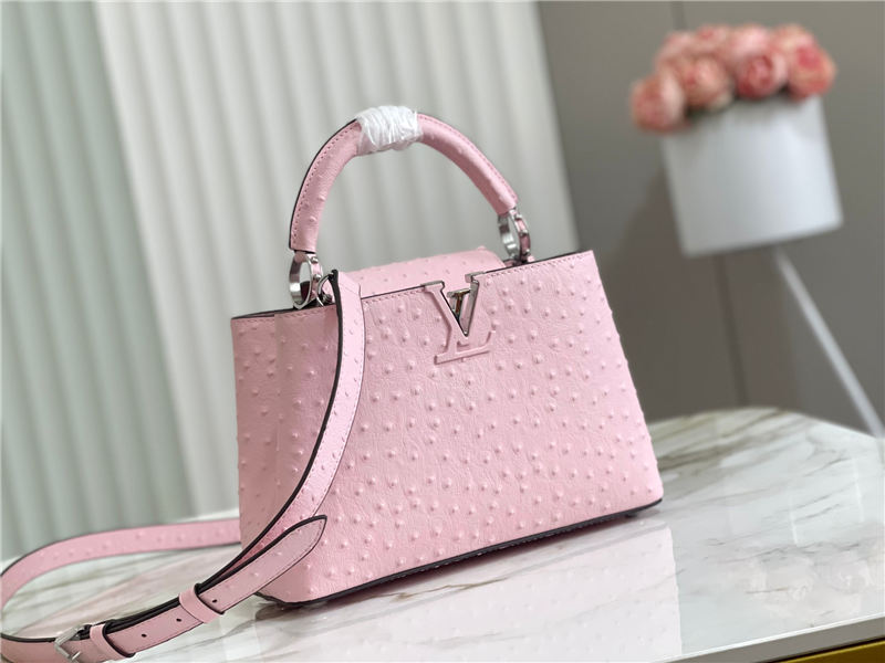 Louis Vuitton Capucines BB Ostrich leather M95393/M48865 Pink High