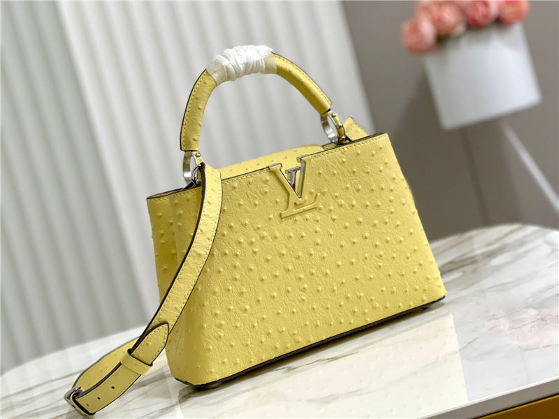 Louis Vuitton Capucines BB Ostrich leather M95393/M48865 Lemon High