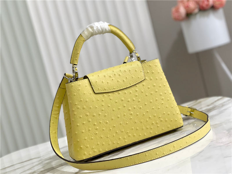 Louis Vuitton Capucines BB Ostrich leather M95393/M48865 Lemon High