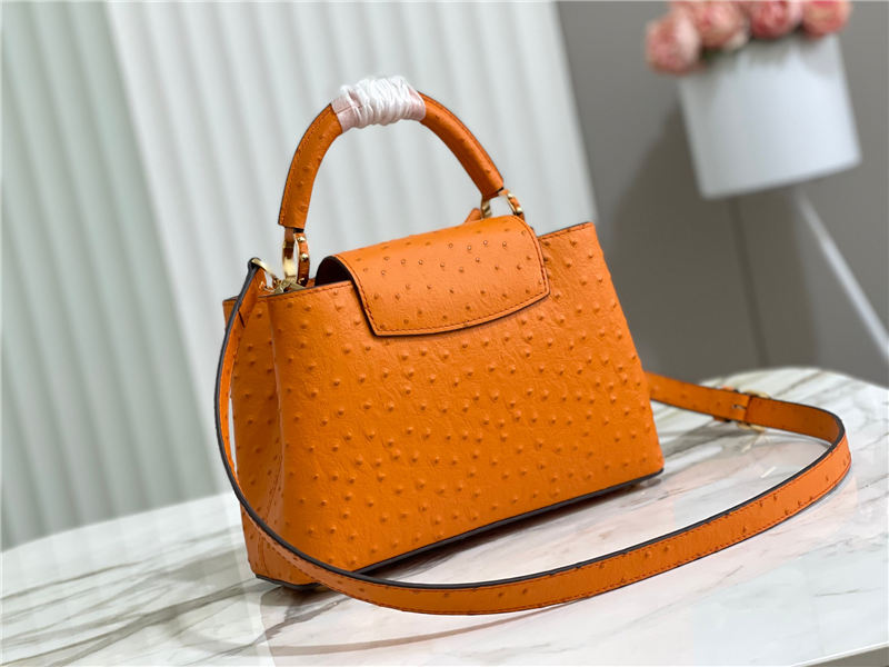 Louis Vuitton Capucines BB Ostrich leather M95393/M48865 Orange High