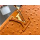 Louis Vuitton Capucines BB Ostrich leather M95393/M48865 Orange High