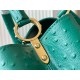 Louis Vuitton Capucines MM Ostrich leather M95393/M48865 Green High