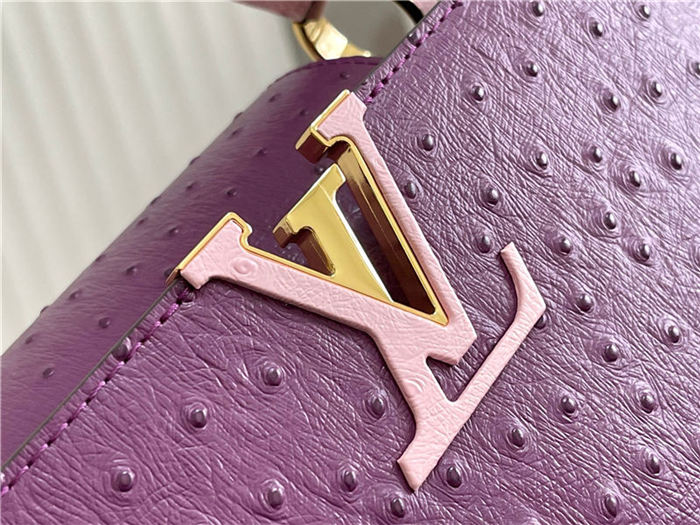 Louis Vuitton Capucines MM Ostrich leather M95393/M48865 Purple High