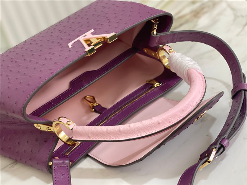 Louis Vuitton Capucines MM Ostrich leather M95393/M48865 Purple High