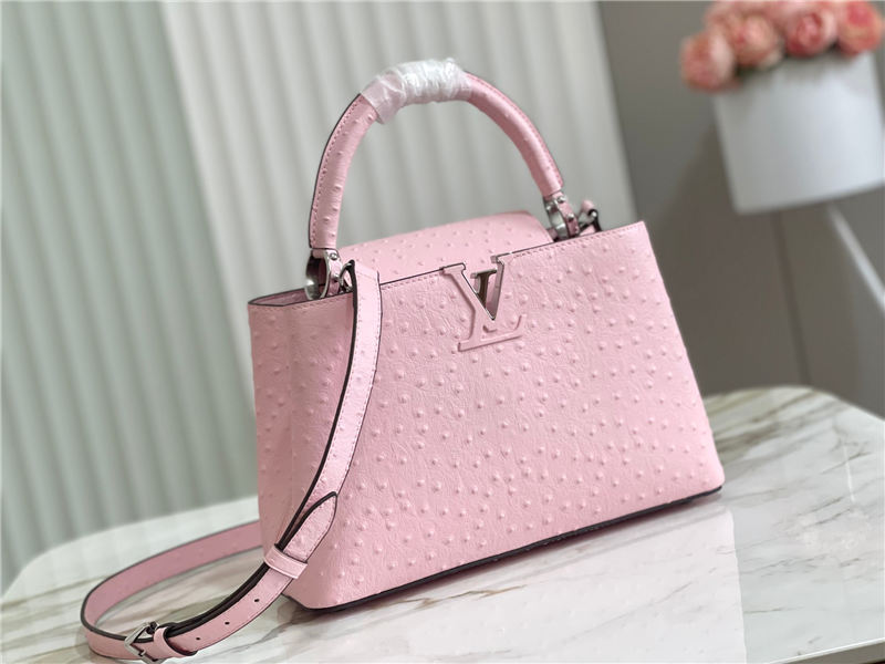 Louis Vuitton Capucines MM Ostrich leather M95393/M48865 Pink High