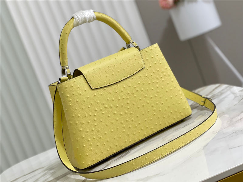 Louis Vuitton Capucines MM Ostrich leather M95393/M48865 Lemon High