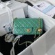 Mini FLAP BAG Lambskin Gold-Metal AS1787 Green A