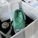 Mini FLAP BAG Lambskin Gold-Metal AS1787 Green A