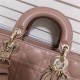 LADY D-JOY BAG SMALL Cannage Lambskin Pink High