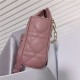 LADY D-JOY BAG SMALL Cannage Lambskin Pink High