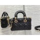 LADY D-JOY BAG MICRO Cannage Lambskin Black High