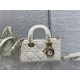 LADY D-JOY BAG MICRO Cannage Lambskin Latte High