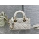 LADY D-JOY BAG MICRO Cannage Lambskin Latte High