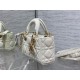 LADY D-JOY BAG MICRO Cannage Lambskin Latte High