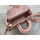 LADY D-JOY BAG MICRO Cannage Lambskin Pink High