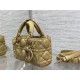 LADY D-JOY BAG MICRO Cannage Lambskin Beige High