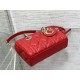 LADY D-JOY BAG MICRO Cannage Lambskin Red High