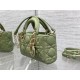 LADY D-JOY BAG MICRO Cannage Lambskin Green High